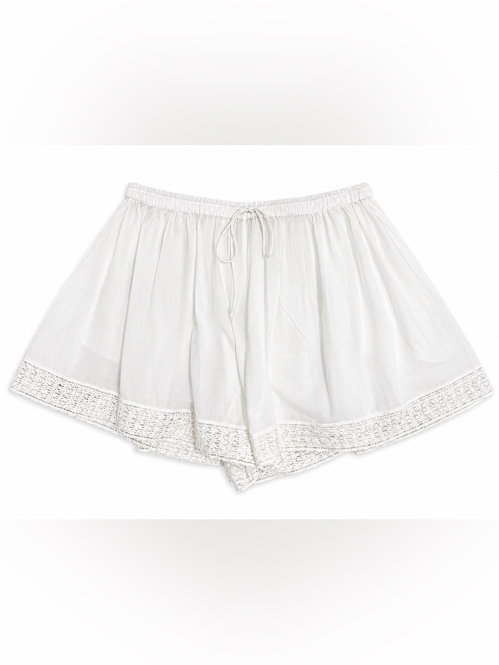 Ulla Johnson White Cotton Island Coverup Shorts Size L